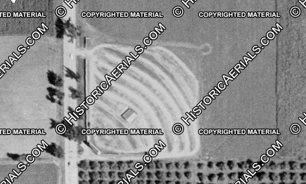 Coldwater Drive-In Theatre - 1955 Aerial (newer photo)